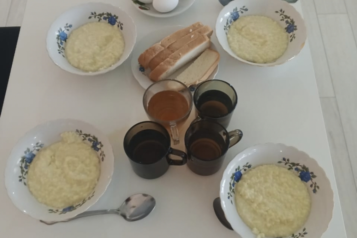 Меню блюд горячего питания 